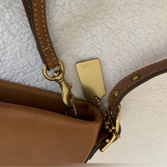 Coach Tan Mini Leather Shoulder Bag - Picture 11 of 13